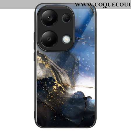 Coque Xiaomi Redmi Note 13 Pro 4G / Poco M6 Pro 4G Verre Trempé Noir Bleu Doré