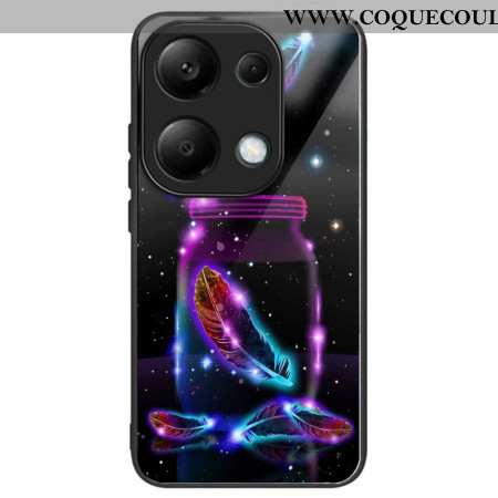 Coque Xiaomi Redmi Note 13 Pro 4G / Poco M6 Pro 4G Verre Trempé Plume Fluorescente