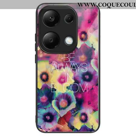 Coque Xiaomi Redmi Note 13 Pro 4G / Poco M6 Pro 4G Verre Trempé Fleurs Colorées