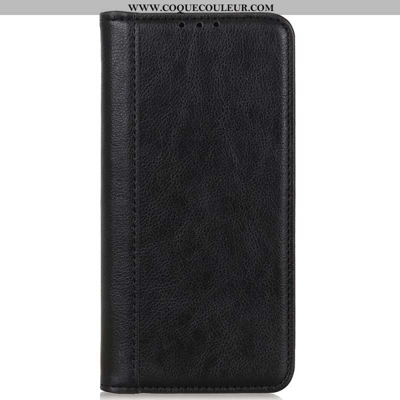 Flip Cover Xiaomi Redmi Note 13 Pro 4G / Poco M6 Pro 4G Cuir Fendu