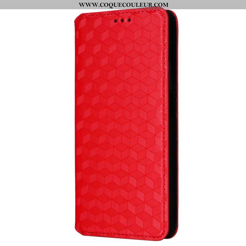 Flip Cover Xiaomi Redmi Note 13 Pro 4G / Poco M6 Pro 4G Motif Losange