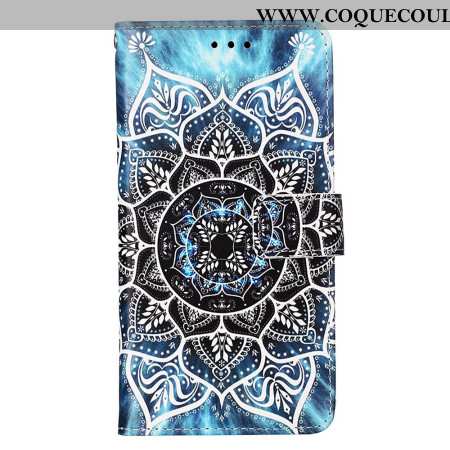 Housse Xiaomi Redmi Note 13 Pro 4G / Poco M6 Pro 4G Fleur Mandala à Lanière