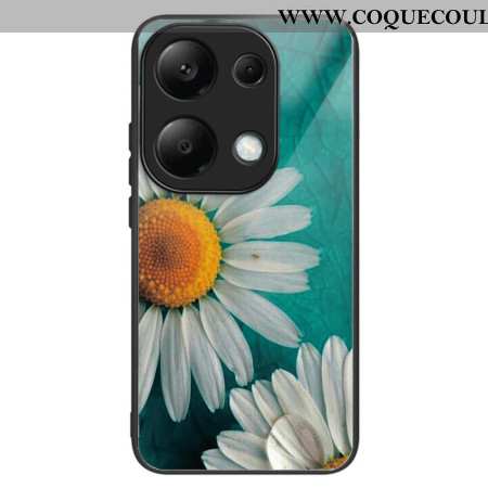 Coque Xiaomi Redmi Note 13 Pro 4G / Poco M6 Pro 4G Verre Trempé Marguerites