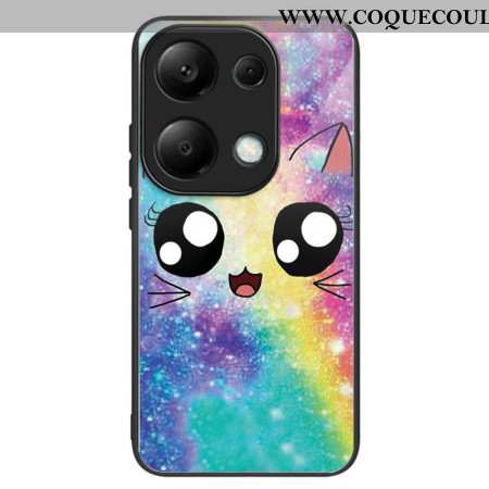 Coque Xiaomi Redmi Note 13 Pro 4G / Poco M6 Pro 4G Verre TrempéChat Arc-en Ciel