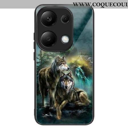 Coque Xiaomi Redmi Note 13 Pro 4G / Poco M6 Pro 4G Verre Trempé Loups