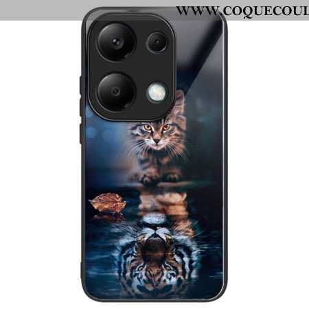 Coque Xiaomi Redmi Note 13 Pro 4G / Poco M6 Pro 4G Verre Trempé Chat et Tigre