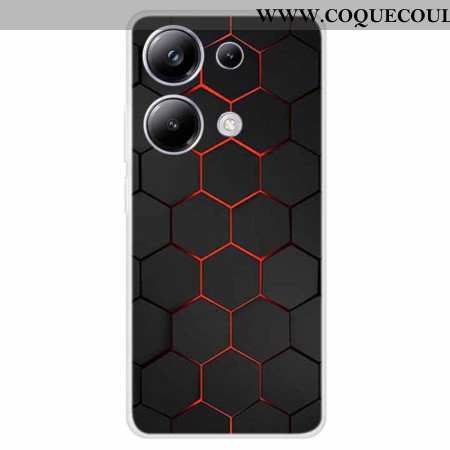 Coque Xiaomi Redmi Note 13 Pro 4G / Poco M6 Pro 4G Alvéole Rouge