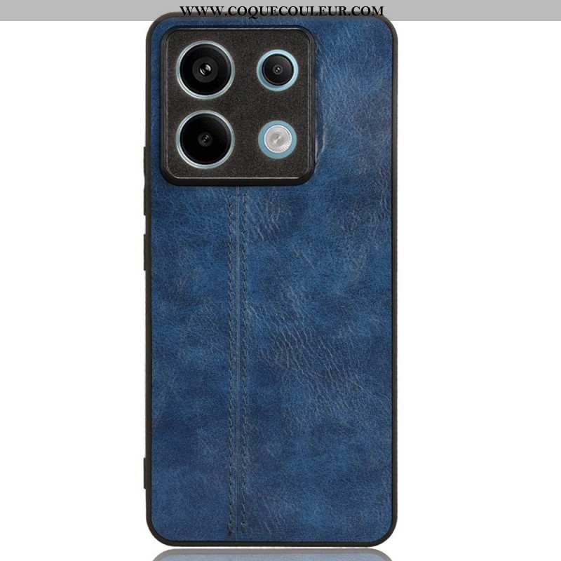 Coque Xiaomi Redmi Note 13 Pro 5G / Poco X6 5G Simili Cuir Coutures