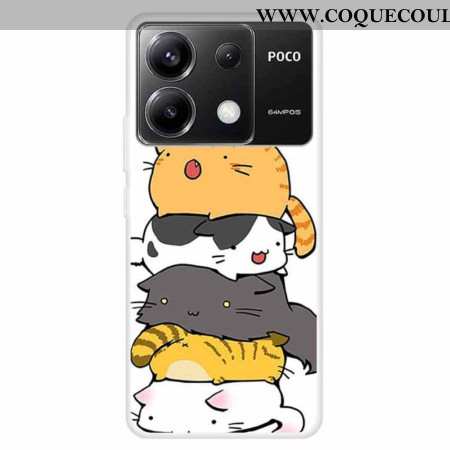 Coque Xiaomi Redmi Note 13 Pro 5G / Poco X6 5G Chats Empilés