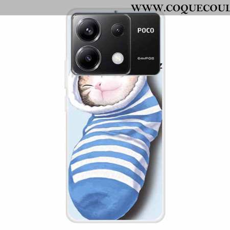 Coque Xiaomi Redmi Note 13 Pro 5G / Poco X6 5G Chaussettes et Chat