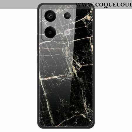 Coque Xiaomi Redmi Note 13 Pro 5G / Poco X6 5G Verre Trempé Grain Noir Platine