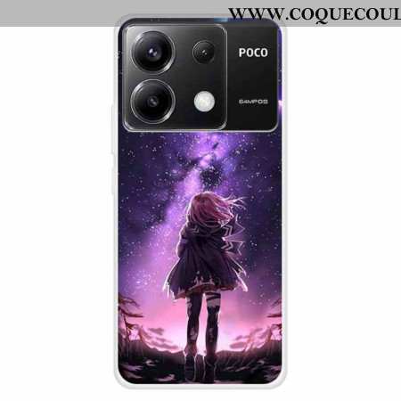 Coque Xiaomi Redmi Note 13 Pro 5G / Poco X6 5G Étoiles et Fille