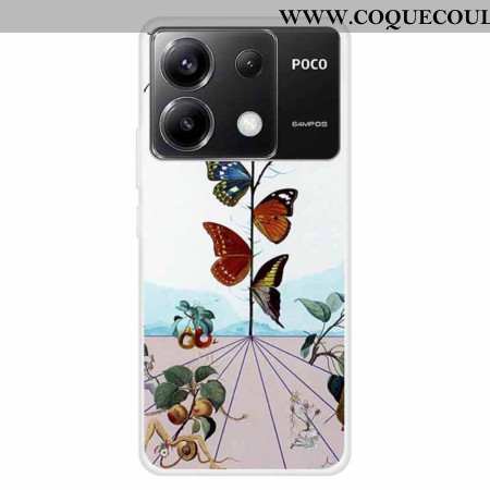 Coque Xiaomi Redmi Note 13 Pro 5G / Poco X6 5G Fleurs de Papillon