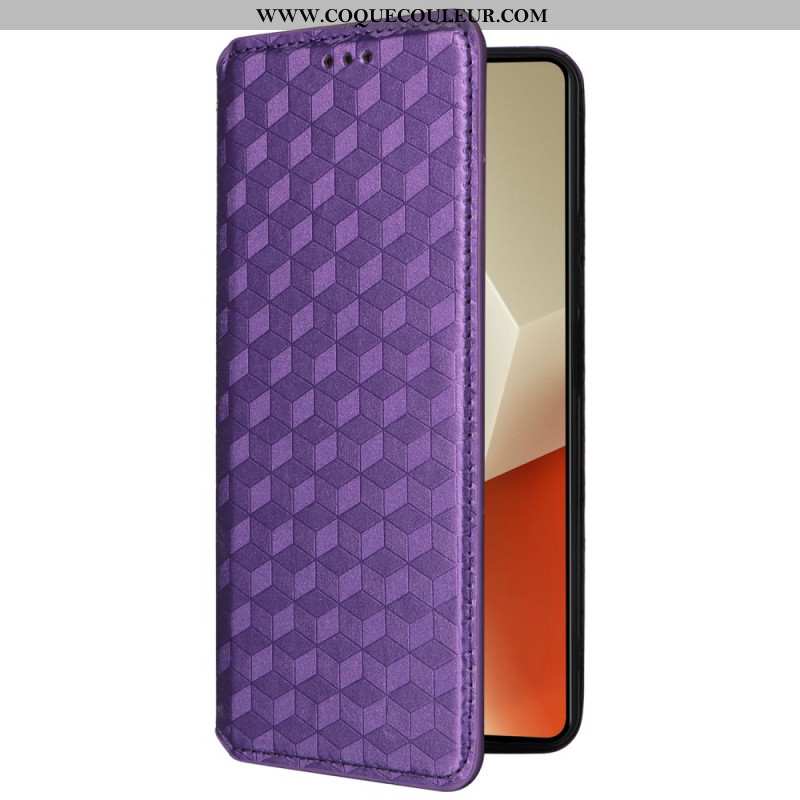 Flip Cover Xiaomi Redmi Note 13 Pro 5G / Poco X6 Cubes 3D