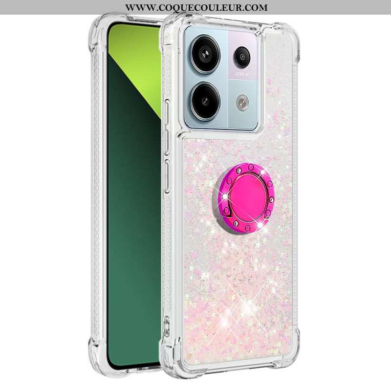 Coque Xiaomi Redmi Note 13 Pro 5G / Poco X6 5G Paillettes Anneau-Support