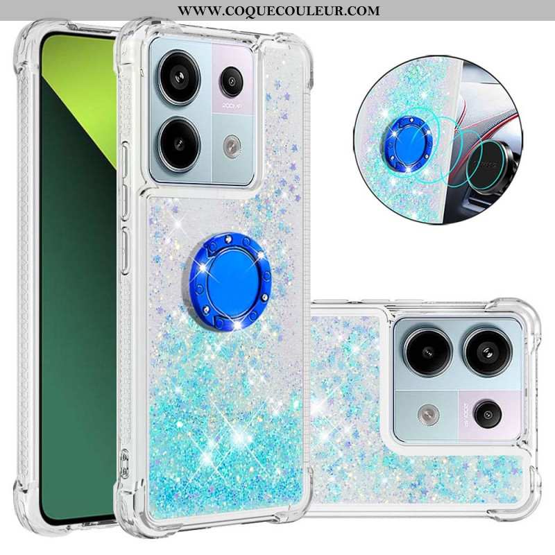 Coque Xiaomi Redmi Note 13 Pro 5G / Poco X6 5G Paillettes Anneau-Support