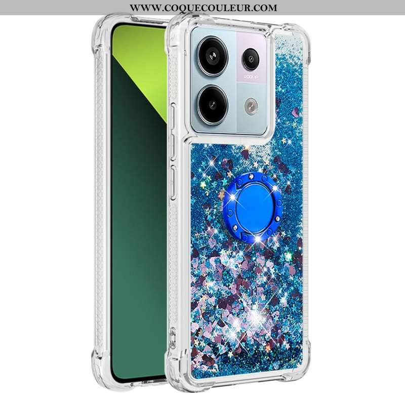 Coque Xiaomi Redmi Note 13 Pro 5G / Poco X6 5G Paillettes Anneau-Support