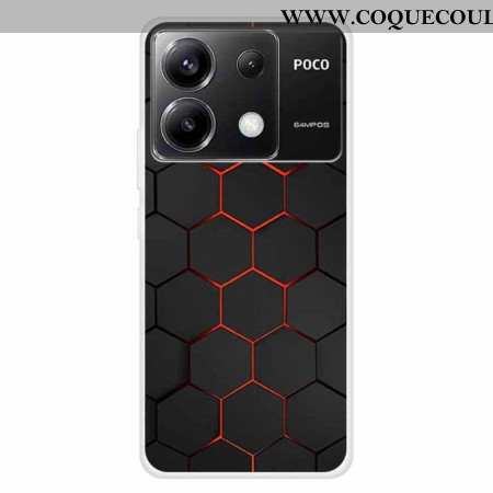 Coque Xiaomi Redmi Note 13 Pro 5G / Poco X6 5G Nid d'Abeille Rouge