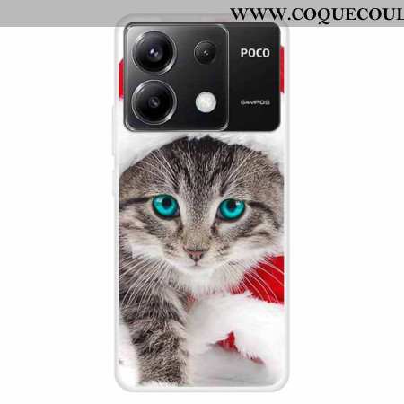 Coque Xiaomi Redmi Note 13 Pro 5G / Poco X6 5G Chat au Chapeau Rouge