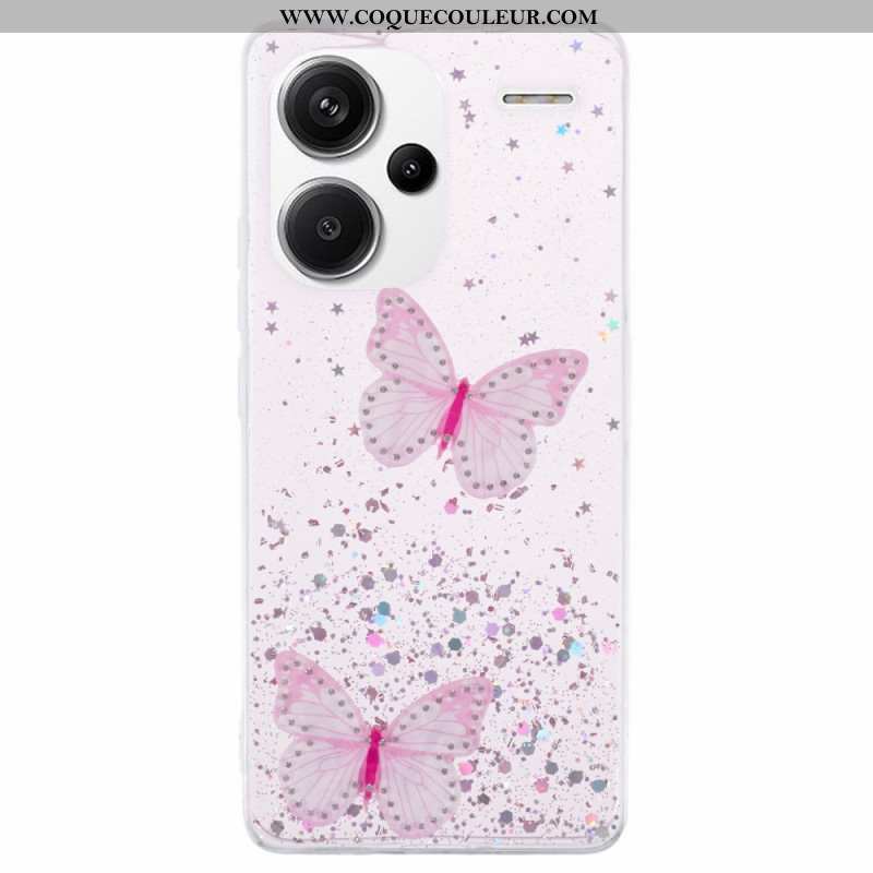 Coque Xiaomi Redmi Note 13 Pro Plus 5G Papillons Paillettes