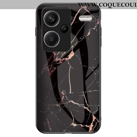 Coque Xiaomi Redmi Note 13 Pro Plus 5G Verre Trempé Marbre Noir et Doré