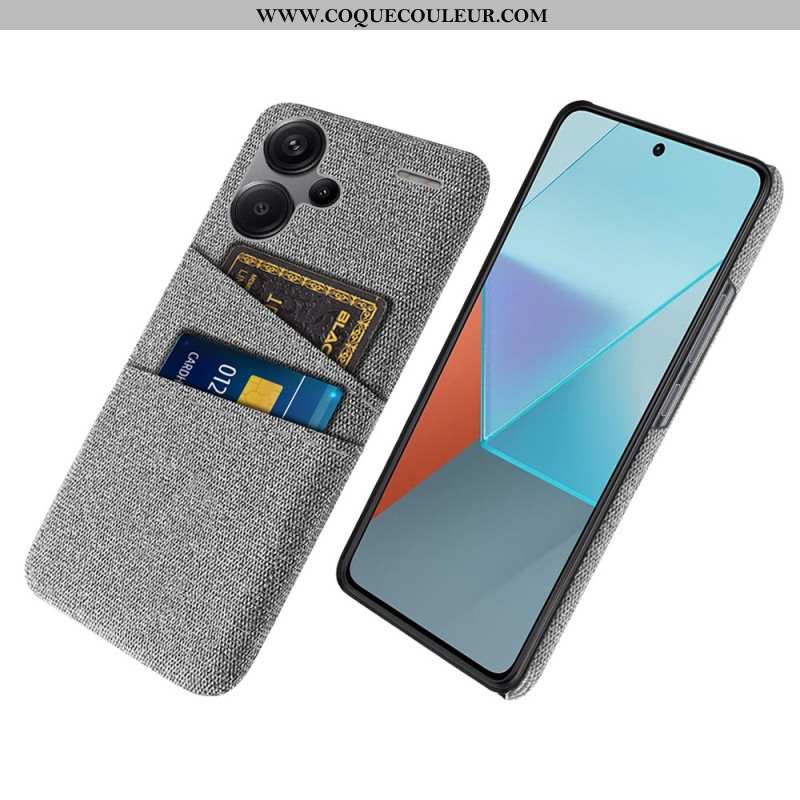 Coque Xiaomi Redmi Note 13 Pro Plus 5G Tissu Porte-Cartes