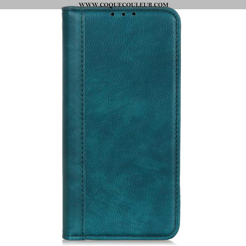 Flip Cover Xiaomi Redmi Note 13 Pro Plus 5G Cuir Fendu Rétro