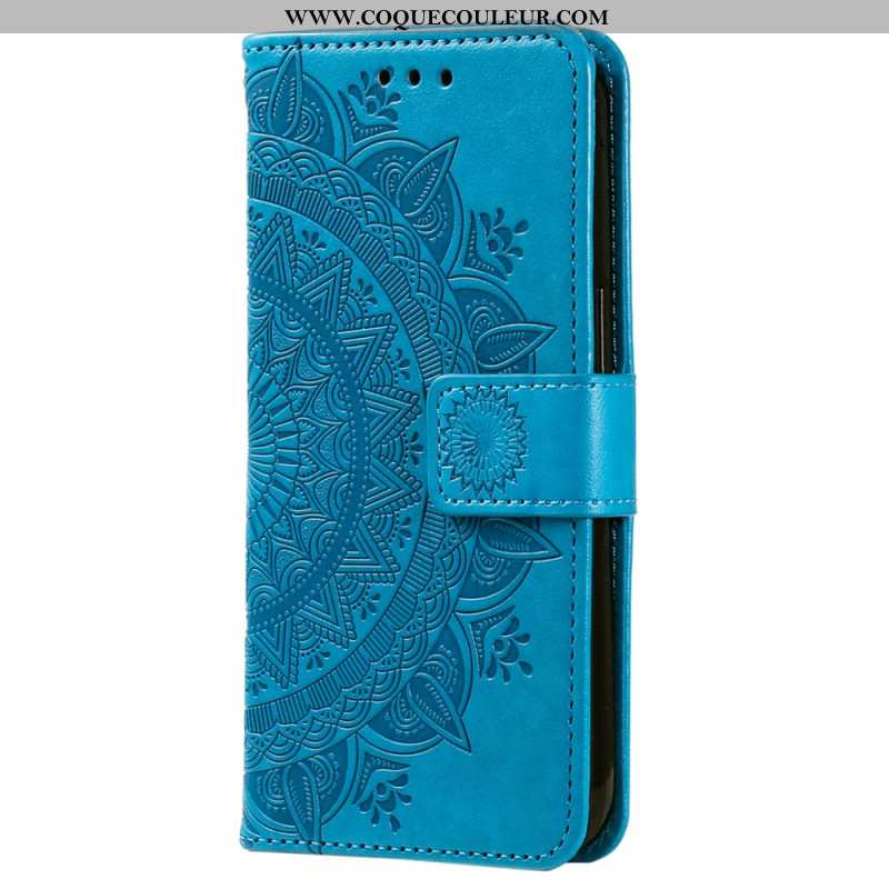 Housse Xiaomi Redmi Note 13 Pro Plus 5G Mandala Soleil à Lanière