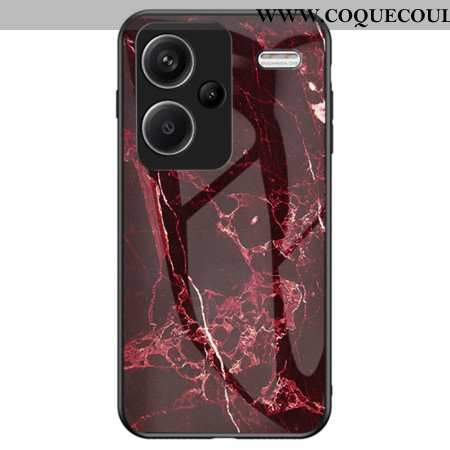 Coque Xiaomi Redmi Note 13 Pro Plus 5G Verre Trempé Marbre Rouge