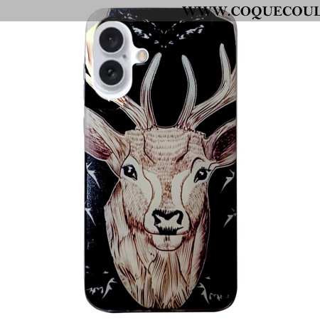 Coque iPhone 16 Plus Tête de Cerf