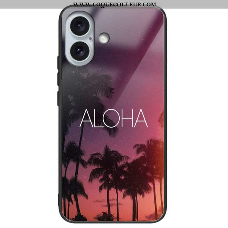 Coque iPhone 16 Plus Verre Trempé Différents Graphiques