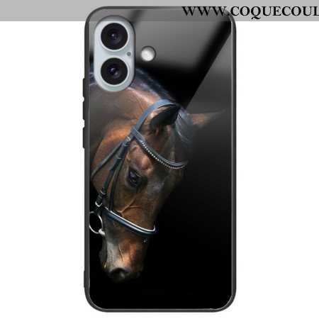 Coque iPhone 16 Plus Verre Trempé Tête de Cheval