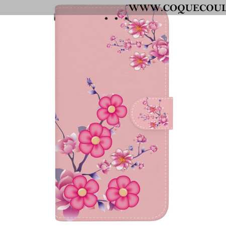 Housse iPhone 16 Plus Sakura à Lanière