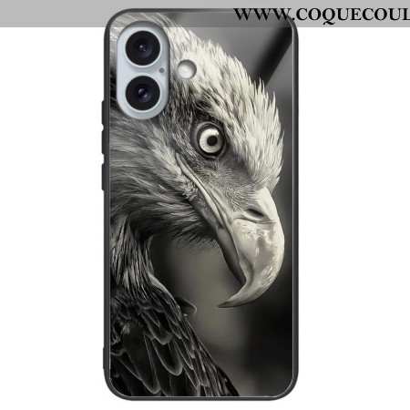 Coque iPhone 16 Plus Verre Trempé Aigle Imprimé