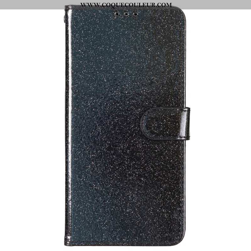 Housse iPhone 16 Plus Paillettes à Lanière