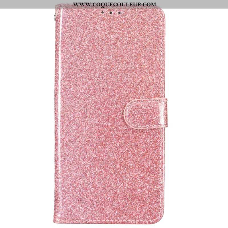 Housse iPhone 16 Plus Paillettes à Lanière