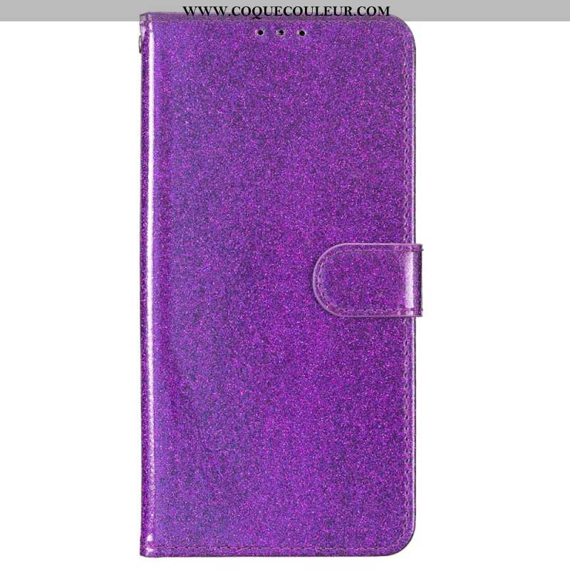 Housse iPhone 16 Plus Paillettes à Lanière