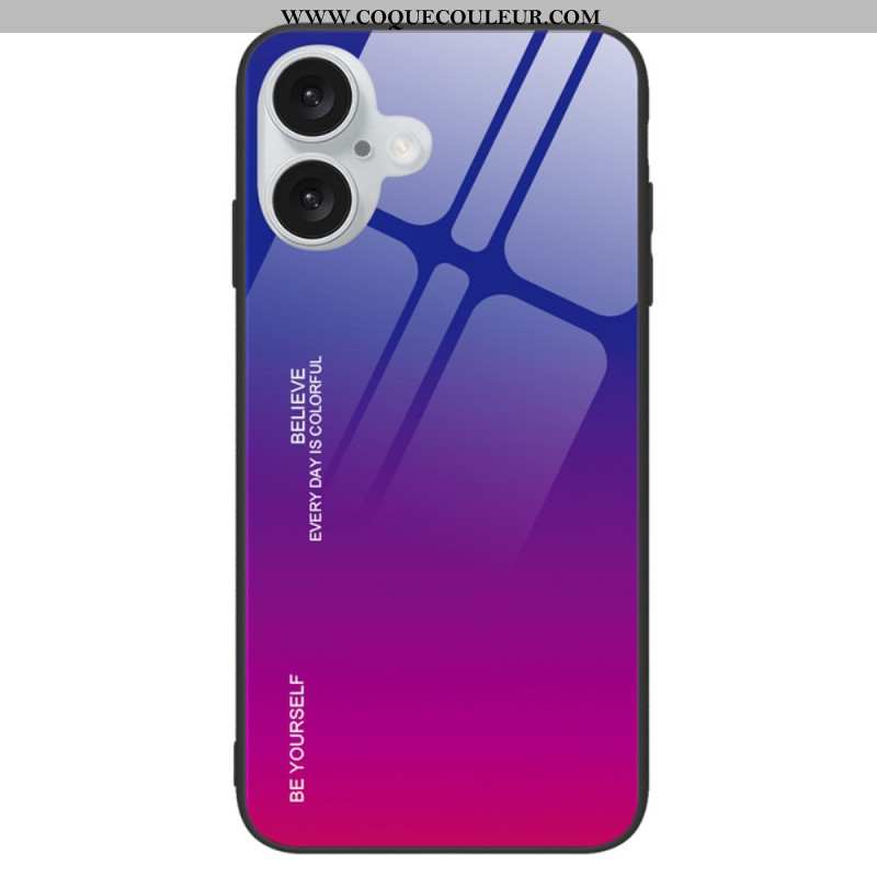 Coque pour iPhone 16 Plus Verre Trempé Be Yourself