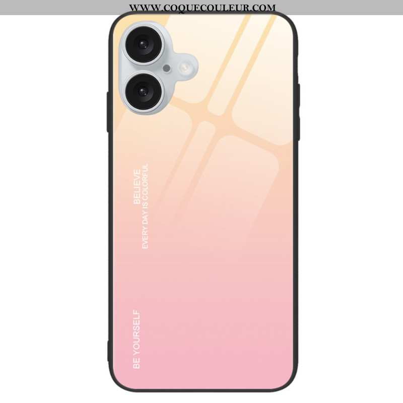 Coque pour iPhone 16 Plus Verre Trempé Be Yourself