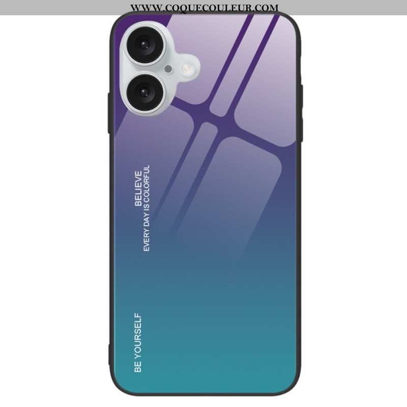 Coque pour iPhone 16 Plus Verre Trempé Be Yourself