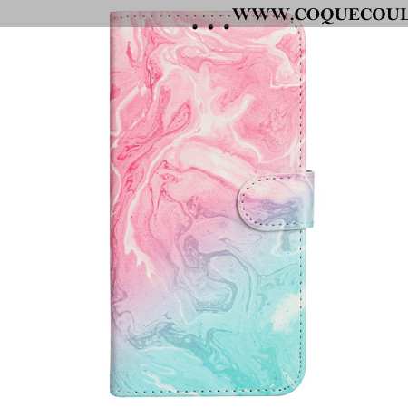 Housse iPhone 16 Plus Marbre Rose Vert