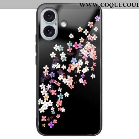 Coque iPhone 16 Plus Verre Trempé Motif Floral