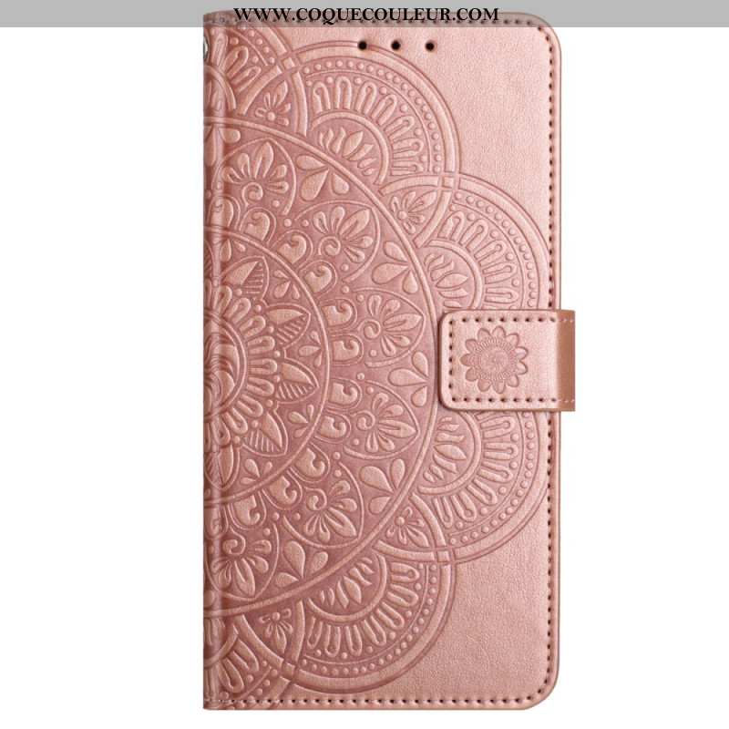 Housse iPhone 16 Plus Motif Mandala à Lanière