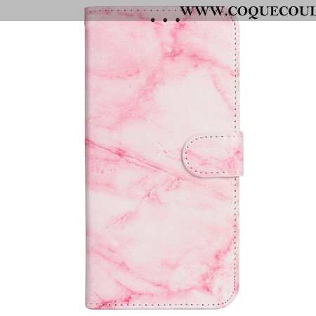 Housse iPhone 16 Plus Motif Marbre Rose