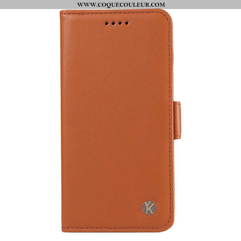 Housse iPhone 16 Plus Simili Cuir YIKATU