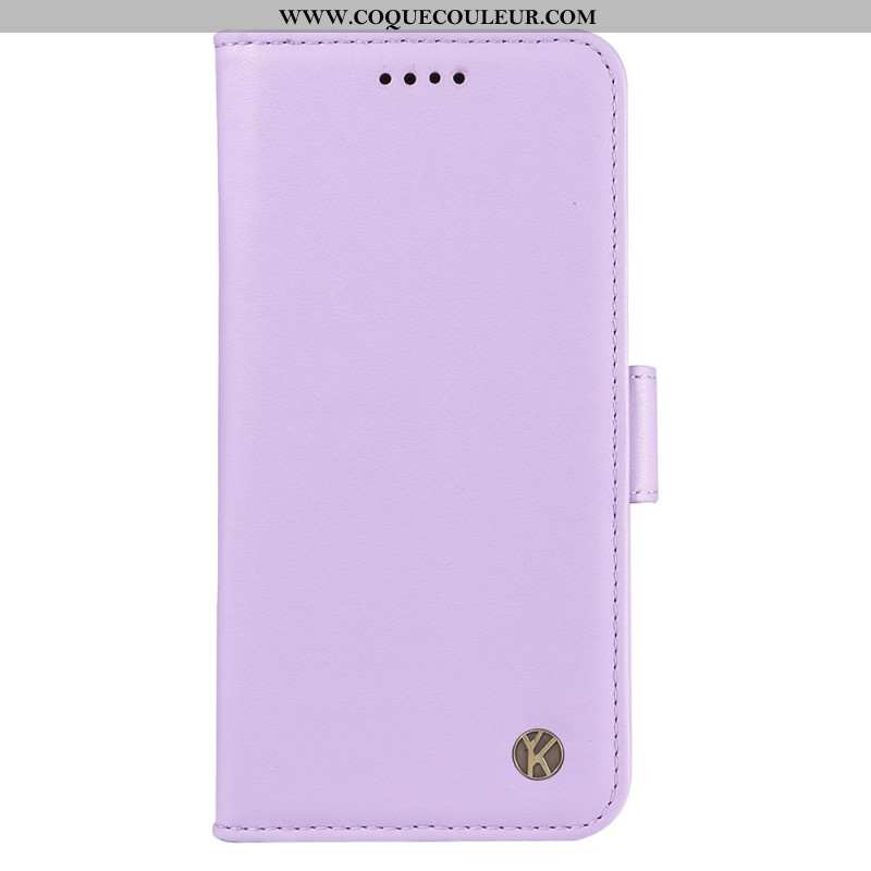 Housse iPhone 16 Plus Simili Cuir YIKATU