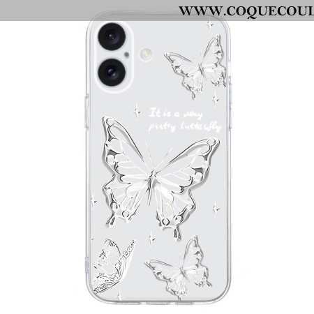 Coque iPhone 16 Plus Papillons