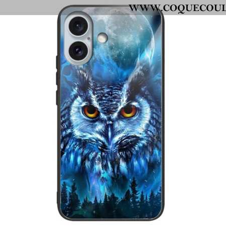 Coque iPhone 16 Plus Verre Trempé Chouette des Forêts