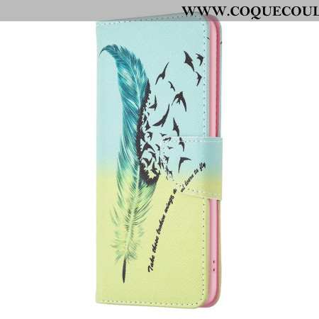 Housse iPhone 16 Plus Plume et Oiseaux