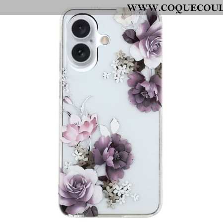 Coque iPhone 16 Plus Pivoines